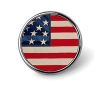 American Flag Patchwork Brooch with Button Design, Funny Backpack Pins for Women, Personalized Brooch Pins for Men, Round Badge for Hat, Cute Badge Holders for Activity