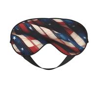 American Flag Patchwork Print Sleep Eye Mask Outdoor Indoor Travel Camping Meditation Yoga Shift Work Breathable
