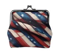 American Flag Patchwork Print Versatile Coin Purse Exquisite Mini Wallet Cute Change Pouch for Any Occasion