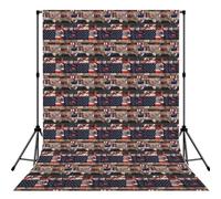 American Flag Patchworkprint Photography Backdrop Photo Cloth For Wedding Photoshoots Studio Occasion Background