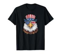American Flag Patriotic Bald Eagle USA July 4th T-Shirt