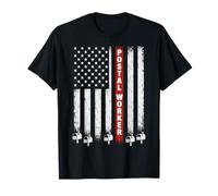 American Flag Patriotic Mailman Postal Worker 4th of July T-Shirt