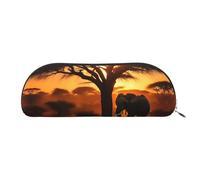 American Flag Patriotic Print Receive Bag Makeup Bag Cosmetic Bags Travel Storage Bag Toiletry Receive Bags Pencil Case Pencil Bag, African Elephant, One Size
