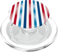 American Flag Patriotic Red White Blue Stripes Pattern USA PopSockets PopGrip for MagSafe