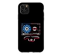 American Flag Patriotic Retro Mixed Cassette Tape USA Music Case for iPhone 11 Pro Max