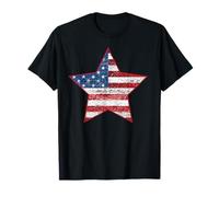 American Flag Patriotic Star Colonial America 1776 USA T-Shirt