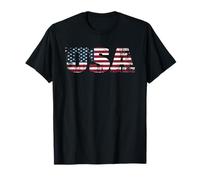 American Flag Patriotic USA Memorial Day 4th of July T-Shirt