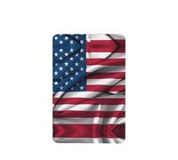 American Flag Pattern Car Air Fresheners 4 Pcs Rectangle Hanging Aromatherapy Tablets Scented Fresheners For Bedroom Bathroom