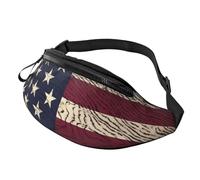 American Flag Pattern Fanny Pack for Men Women, Fashion Festival Fanny Pack, Travel Sport Walking Waist Bag