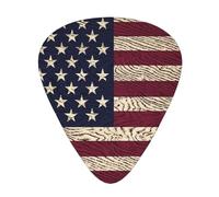 American Flag Pattern Guitar Plectrums, 12 Pcs Lightweight Guitar Plectrums, 0.46mm/0.71mm/0.96mm Thickness For Acoustic Guitar Acoustic Electric Guitar Ukulele Bass