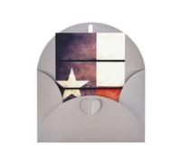 American Flag Pattern Print Adorable Blank Cards& Envelopes,Unique Designs Perfect for Festivals, Invitations
