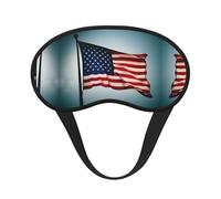 American Flag Pattern Print Blackout Sleep Mask - Side Sleeper Eye Cover, Soft Comfort, Perfect for Travel, Meditation