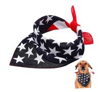 American Flag Pet Bib Scarf Triangle Dog Bandana for Stylish Dress Up Multi Functional Collar Accessory for Independence Day Parties Everyday Wear
