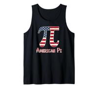 American Flag Pi Pi Day Distressed Tank Top