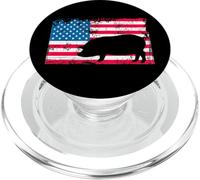 American Flag Pig Hog Shirt - State County Fair Swine Show PopSockets PopGrip for MagSafe