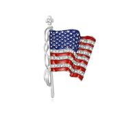 American Flag Pin USA Flags Lapel Pin Cross Flag Pins Lapel Cross Country Gifts for Men, alloys, no gemstone