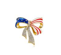 American Flag Pins Lapel for 4th of July Accessories USA Pins for Suit 4th of July Pins Outfits Enamel American Map Brooch Pins Red White and Blue Star Patriotic Pins for Hat Backpacks, alloys, no