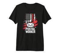 American Flag Postal Worker Who Enjoys The Delivery Life Premium T-Shirt
