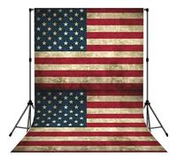 American Flag Print Backdrop For Photoshoot, Photo Backdrop Background Curtain For Photography Portraits(No Stand)
