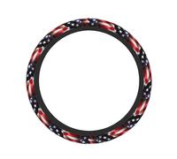 American Flag Print Functionality Car Steering Wheel Protector Non-Slip Practical Cars Trucks Accessory