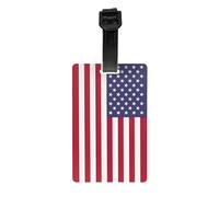 American Flag Print Luggage Tags for Suitcases Labels Set Travel Essentials Detachable Business Trip