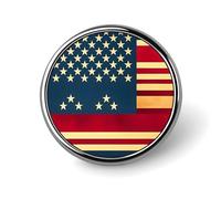 American Flag Print Round Badge Personalized Metal Lapel Pin Badges Fit Clothing Bags Hat Humorous Printed Brooch Badge Party Decorations Accessories for Men Women