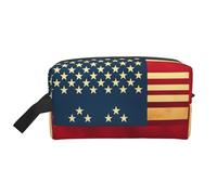 American Flag Print Storage Bag Toiletry Bag Cosmetic Bag Stationery Bag Travel Bag Daily Storage Bag