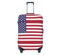 American Flag Print Travel Luggage Cover Suitcase Cover Protector Suitcase Washable Baggage Covers Anti-Scratch