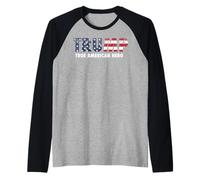 American Flag Pro Trump Supporter Hero T-Shirt Raglan Baseball Tee