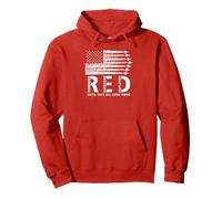 American Flag RED Friday Remember Everyone Deployed Military Pullover Hoodie