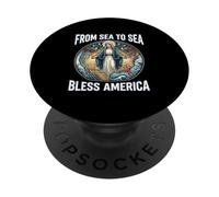 American Flag Rosary Beads Catholic Pray Marian PopSockets Adhesive PopGrip