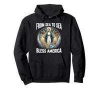American Flag Rosary Beads Catholic Pray Marian Pullover Hoodie
