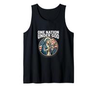 American Flag Rosary Beads Catholic Pray Tank Top