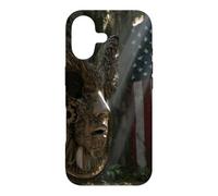 American Flag Ruined Clock Face Mask Surrealism Art Case for iPhone 17