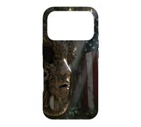 American Flag Ruined Clock Face Mask Surrealism Art Case for iPhone 17 Pro