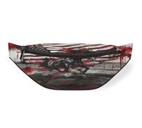 American Flag Running Horse Waist Bag Pack for Women Men Kids Girls Boys Fanny Pack Bumbags Pouch Purses Belt Bag for Travel Sport Running