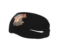American Flag Says No to Racism Headbands Men Women Non Slip Wicking Sports Sweatband for Gym Basketball Yoga Hairbands