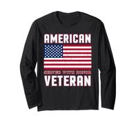 American Flag Served with Honor Veteran Tribute Long Sleeve T-Shirt