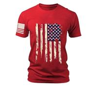 American Flag Shirt Men Patriotic Big and Tall Short Sleeve America Flag Graphic Top July 4Th Independence Day Tee Shirs