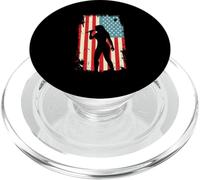 American Flag Singer Vocalist Music Karaoke PopSockets PopGrip for MagSafe