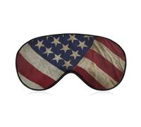 American Flag Sleep Mask for Women Men Side Sleeper Eye Cover with Adjustable Strap Soft Breathable Blackout Mask Slip-Free Deep Sleeping Travel Essentials