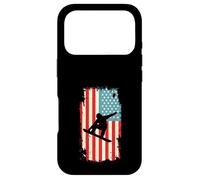 American Flag Snowboarder Snowboarding Winter Sport Case for iPhone 17 Pro