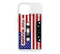 American Flag Soul Cassette Stars & Stripes July 4th Case for iPhone 14