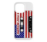 American Flag Soul Cassette Stars & Stripes July 4th Case for iPhone 14 Pro Max