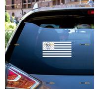 American Flag Sparta Mask Molon Labe Spartan Sticker Decal Vinyl - White 12.7cm - for Car Boat Laptop Cup No Background Die-Cut