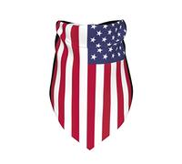 American Flag Spring Dog Bandanas Boy Bulk Puppy Kerchief Adjustable Soft Triangle Bibs Accessories for Small Medium Large Puppy Cats