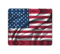 American Flag Square The Mouse pad 10x12in - Non-Slip Rubber Base Mousepad/Desk Mat Stitched Edges for Office Laptop