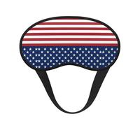 American Flag Stars Stripes Print Sleep Eye Mask Light Blocking Soft and Comfortable Night Eye Blinder for Women Men for Sleeping Travel Night Shift