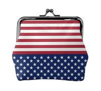 American Flag Stars Stripes Printing Small Coin Purse, Lightweight Travel Wallet for Sightseeing Tours and Shopping Sprees