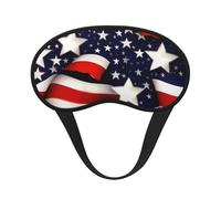 American Flag Stars Stripes Sleeping Mask for Adults Blackout, Comfortable Eye Mask Blocking Light for Travel, Yoga